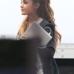 EXCLUSIVE: Ariana Grande arrives at a studio in Los Angeles, California